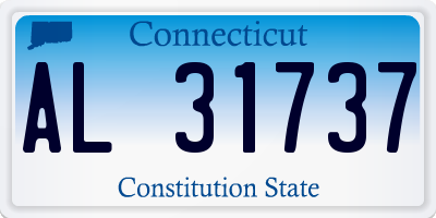 CT license plate AL31737