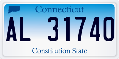 CT license plate AL31740