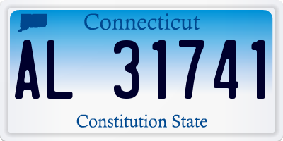 CT license plate AL31741