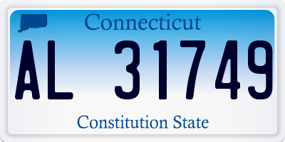CT license plate AL31749