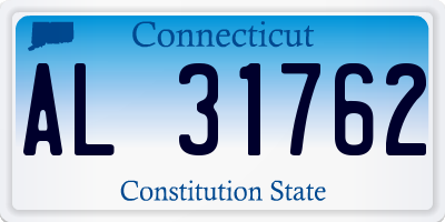 CT license plate AL31762