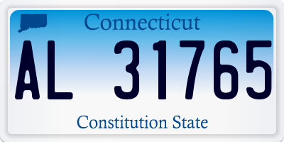 CT license plate AL31765