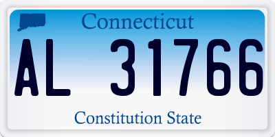 CT license plate AL31766