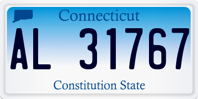 CT license plate AL31767