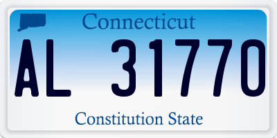 CT license plate AL31770