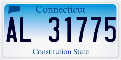 CT license plate AL31775