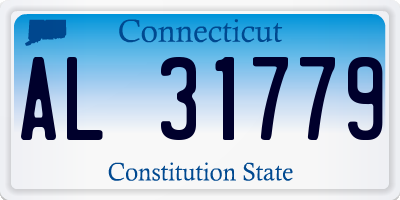 CT license plate AL31779