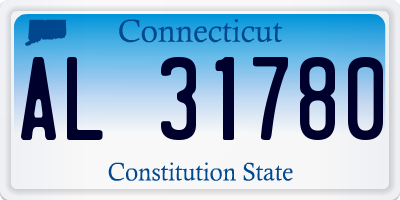 CT license plate AL31780
