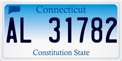 CT license plate AL31782