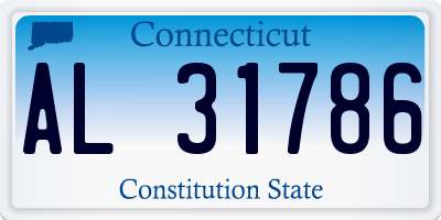 CT license plate AL31786
