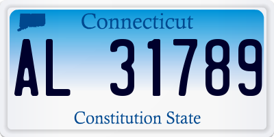 CT license plate AL31789