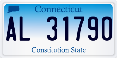 CT license plate AL31790