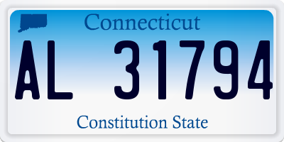 CT license plate AL31794