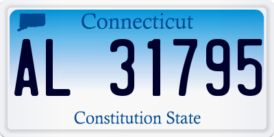 CT license plate AL31795