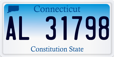 CT license plate AL31798