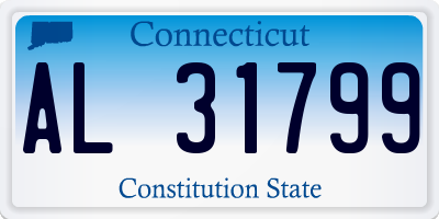 CT license plate AL31799