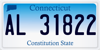 CT license plate AL31822