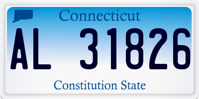 CT license plate AL31826