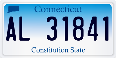 CT license plate AL31841