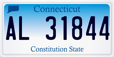CT license plate AL31844