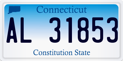 CT license plate AL31853
