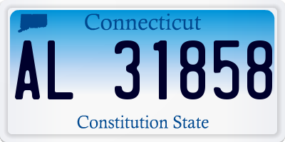 CT license plate AL31858