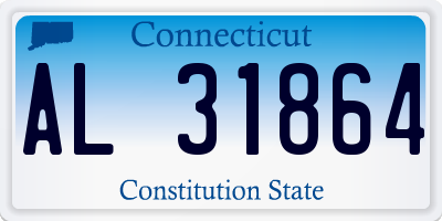 CT license plate AL31864