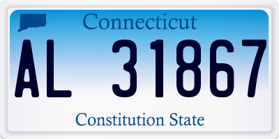 CT license plate AL31867