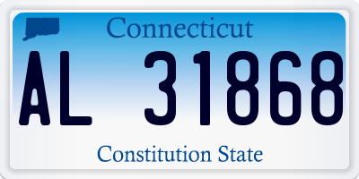 CT license plate AL31868