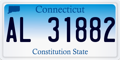CT license plate AL31882