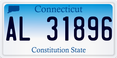 CT license plate AL31896