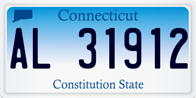 CT license plate AL31912