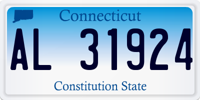CT license plate AL31924