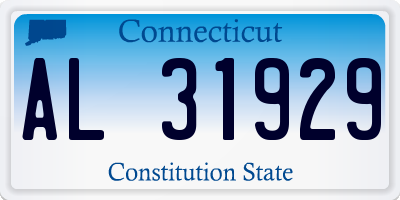 CT license plate AL31929