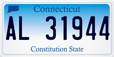 CT license plate AL31944