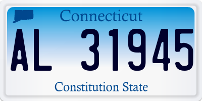 CT license plate AL31945