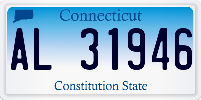 CT license plate AL31946