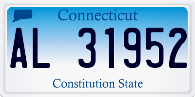 CT license plate AL31952