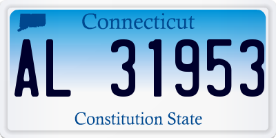 CT license plate AL31953