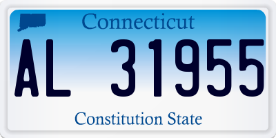 CT license plate AL31955