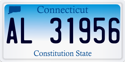 CT license plate AL31956