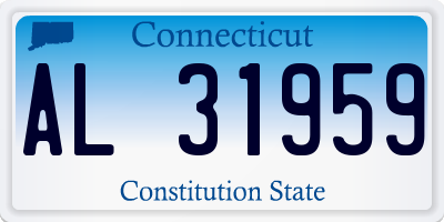 CT license plate AL31959