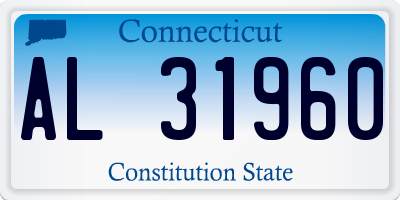 CT license plate AL31960