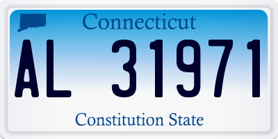 CT license plate AL31971