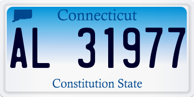 CT license plate AL31977