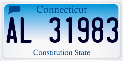 CT license plate AL31983