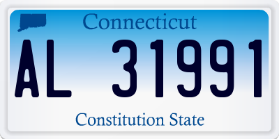 CT license plate AL31991
