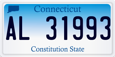CT license plate AL31993
