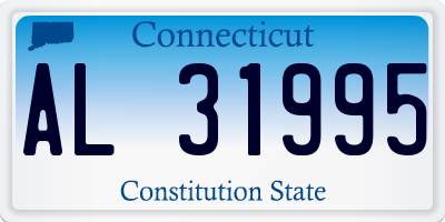 CT license plate AL31995