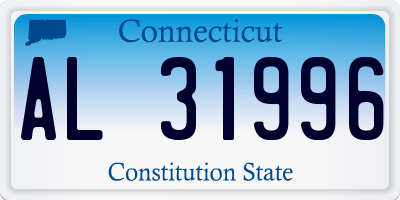 CT license plate AL31996